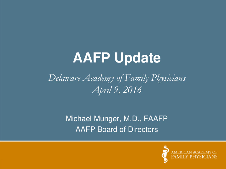 aafp update