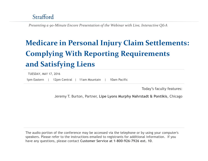medicare in personal injury claim settlements complying