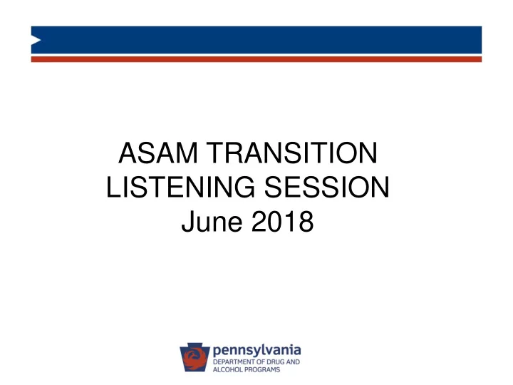 asam transition