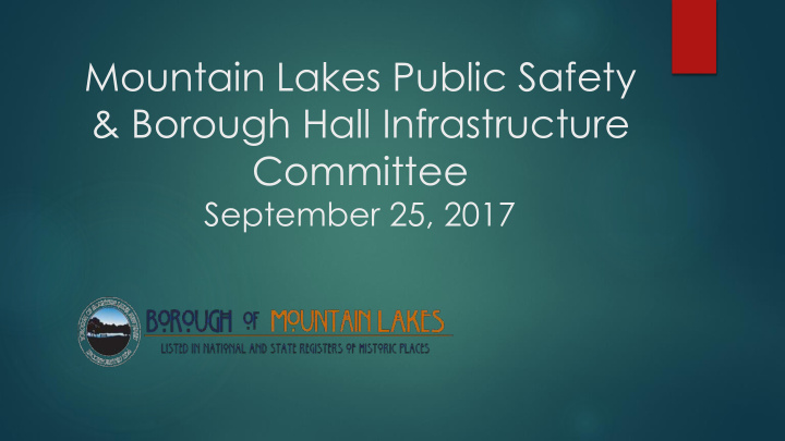 mountain lakes public safety
