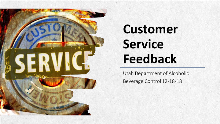 customer service feedback