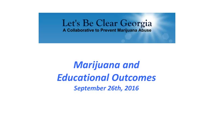 educational outcomes