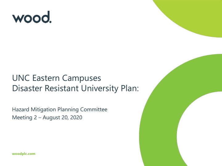 disaster resistant university plan