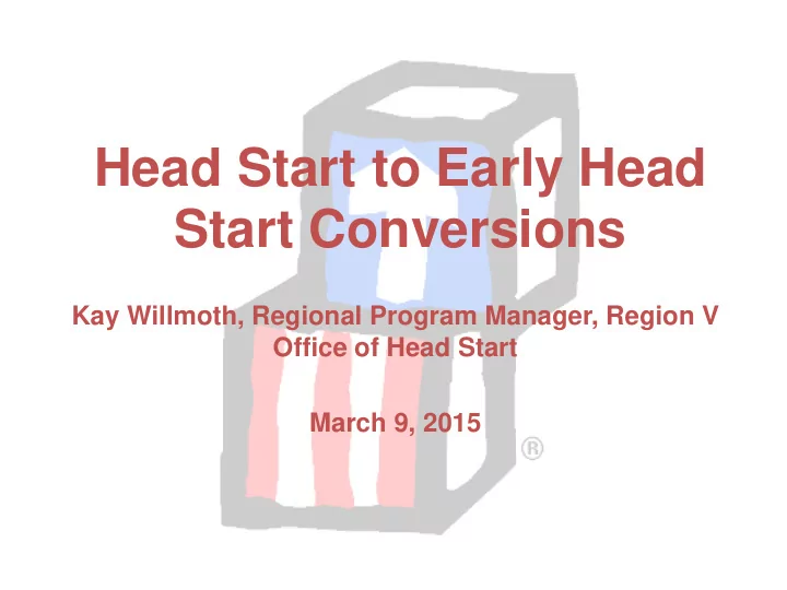 head start to early head
