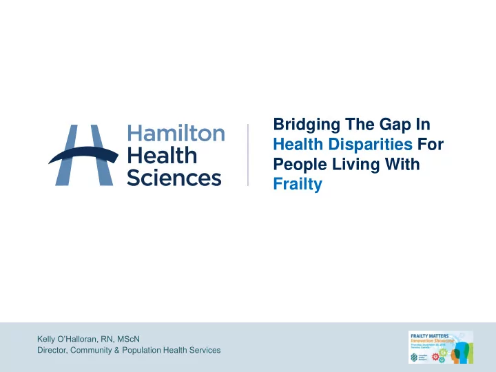 health disparities for