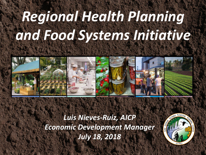 regional health planning and food systems initiative