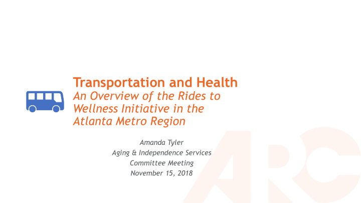 transportation and health