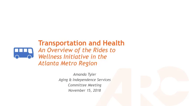 transportation and health