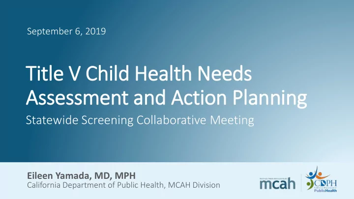 assessment and action planning