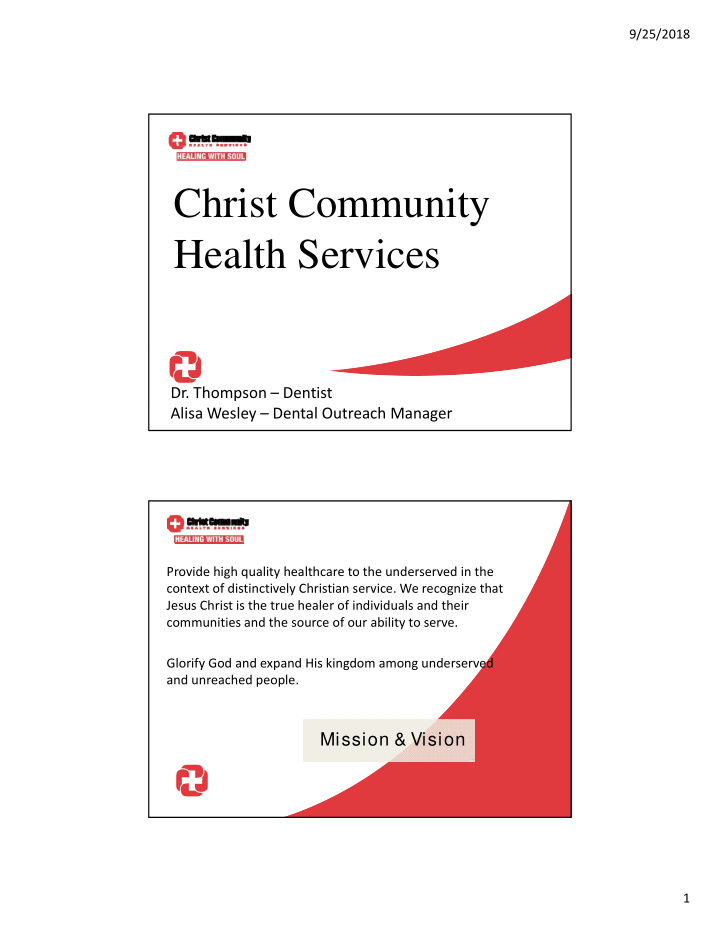 christ community health services