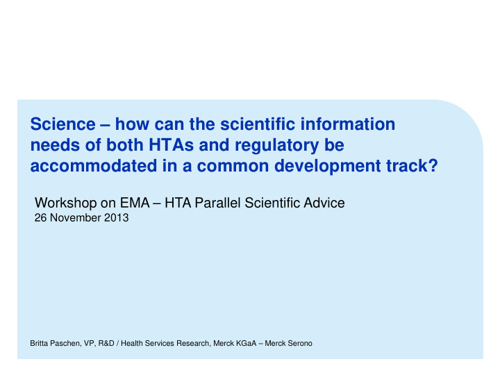 science how can the scientific information needs of both