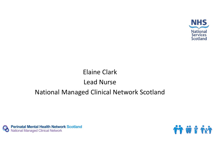 elaine clark lead nurse national managed clinical network