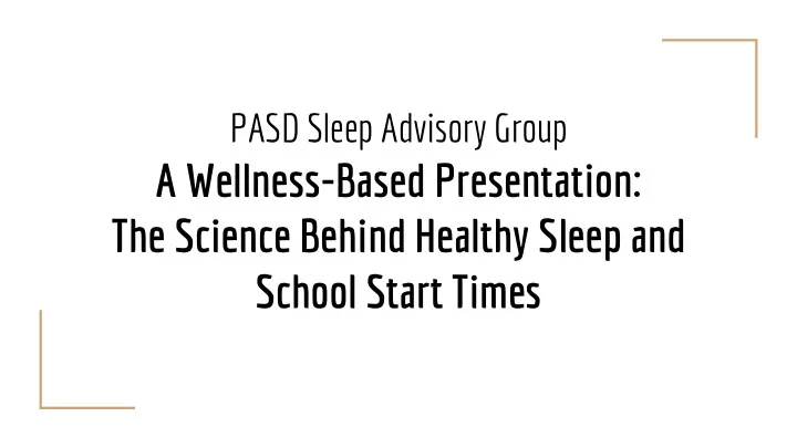 the science behind healthy sleep and