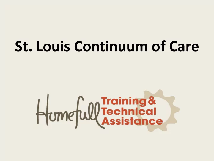 st louis continuum of care