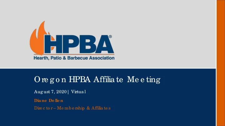 ore g o n hpba affilia te me e ting