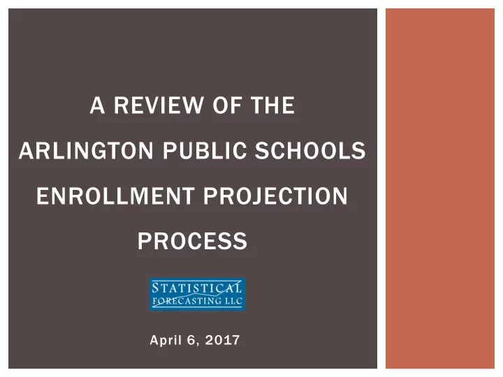 enrollment projection