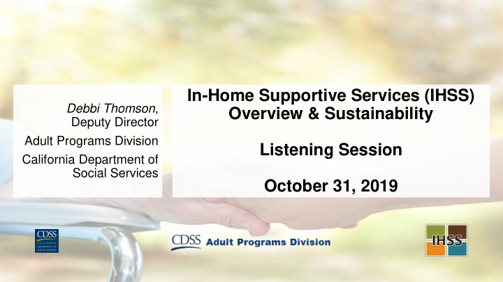 in home supportive services ihss