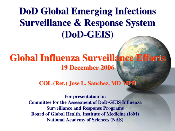 dod global emerging infections dod global emerging