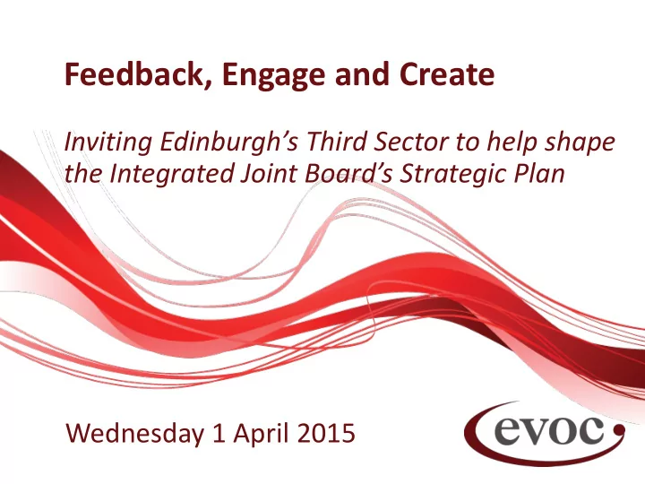 feedback engage and create