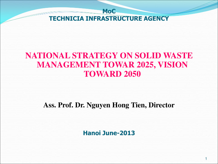 national strategy on solid waste