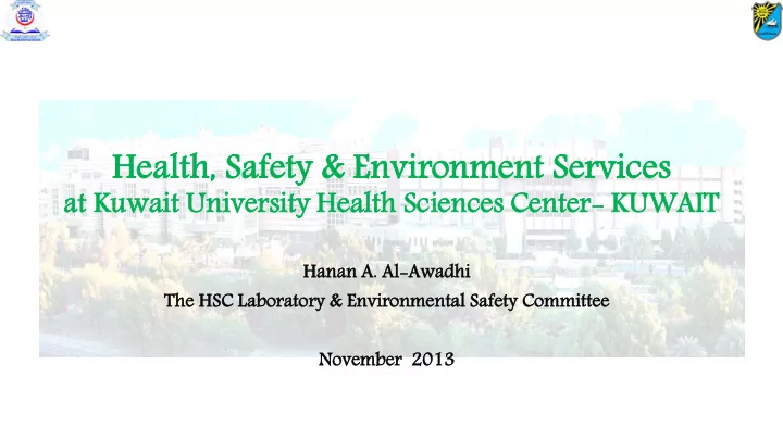 health th saf safety enviro ronment se t serv rvices