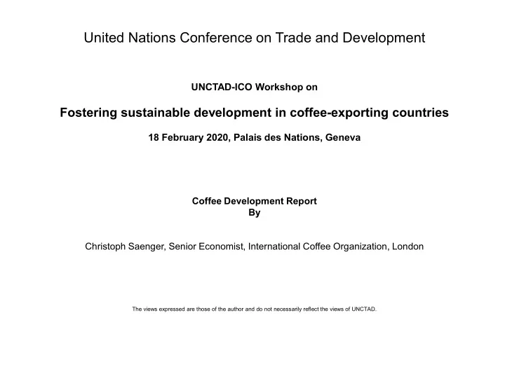 united nations conference on trade and development