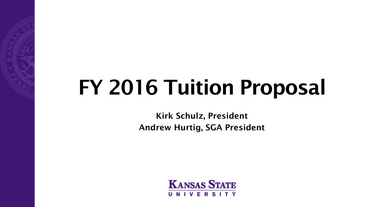 fy 2016 tuition proposal