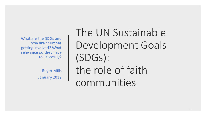 development goals