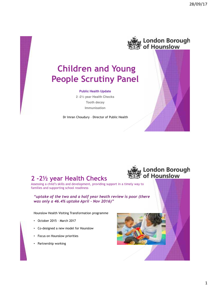 children and young people scrutiny panel