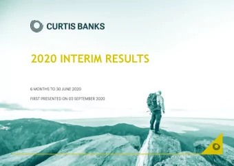 2020 INTERIM RESULTS  AGENDA &amp; INTRODUCTION  1.  Summary  2.  Response to COVID-19  3.  Key