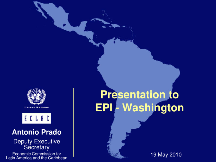 presentation to epi washington