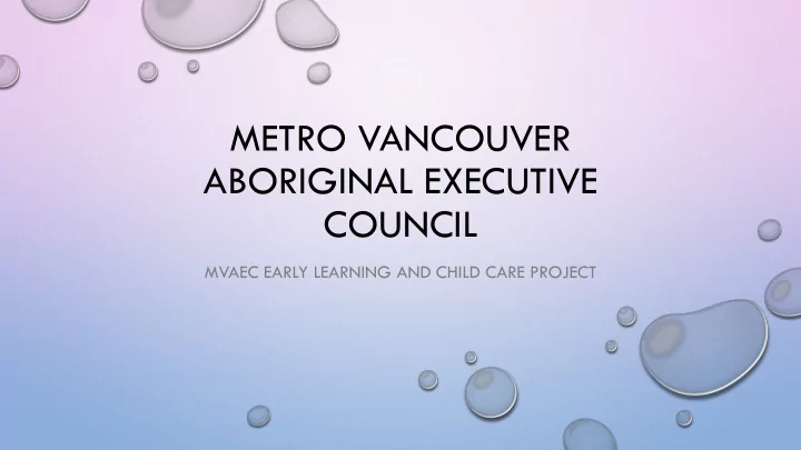 aboriginal executive