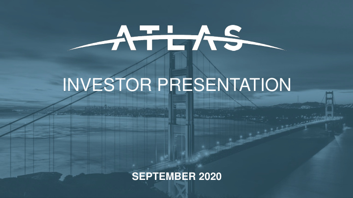 investor presentation