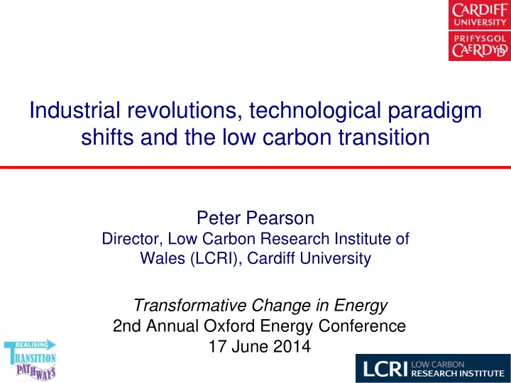 industrial revolutions technological paradigm shifts and
