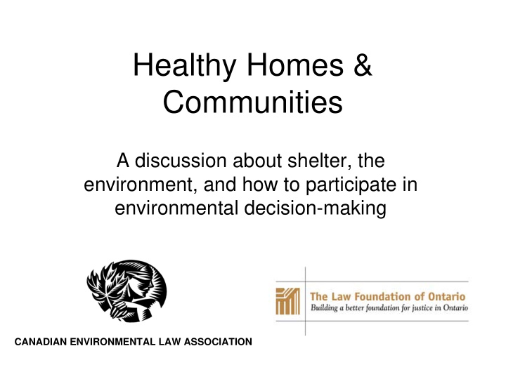 healthy homes communities