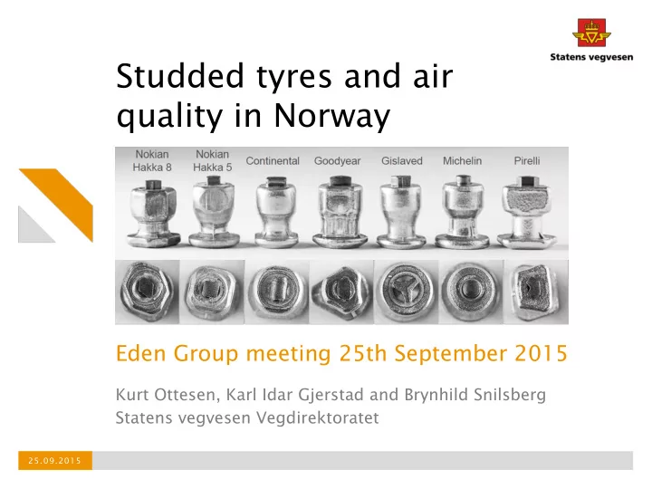 studded tyres and air quality in norway