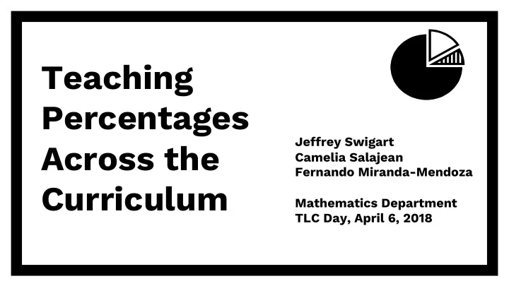 teaching percentages