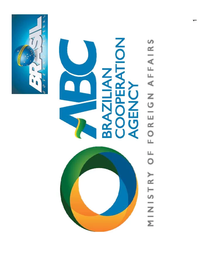 1 brazilian cooperation modalities