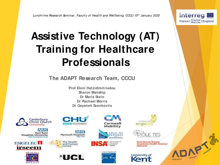 assistive technology at training for healthcare