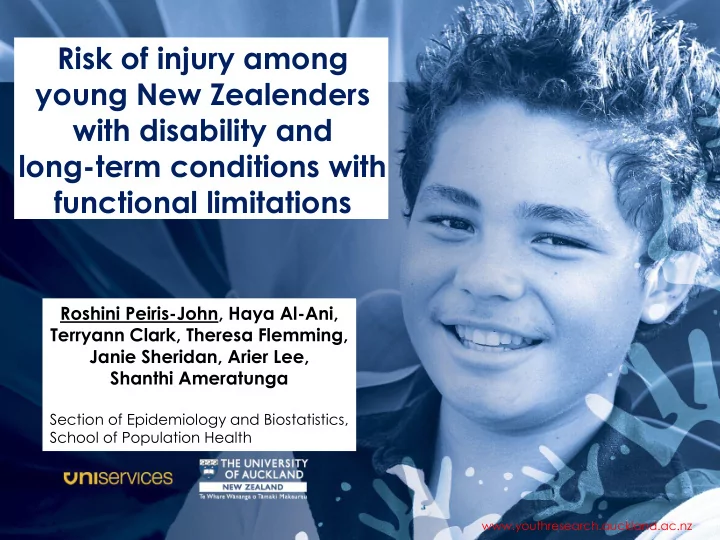 long term conditions with functional limitations roshini