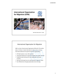international organization for migration iom