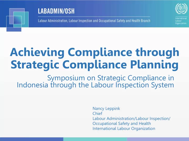 achieving compliance through