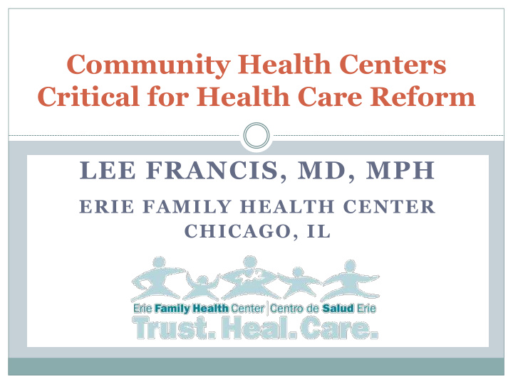 community health centers