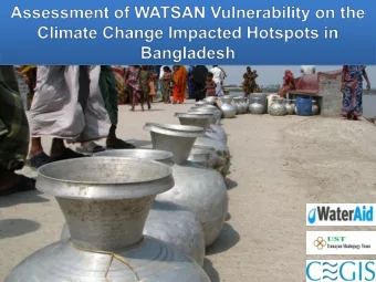 Formulate adaptation strategies to face climate  challenges on WATSAN  Hydrologic  No. of