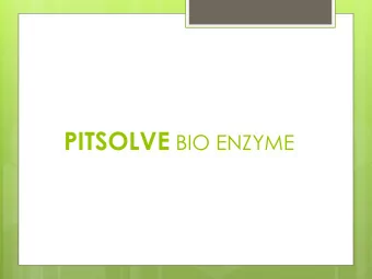 Benefits Benefits  PitSolve bio enzymes are utilized in the treatment of open sewerage