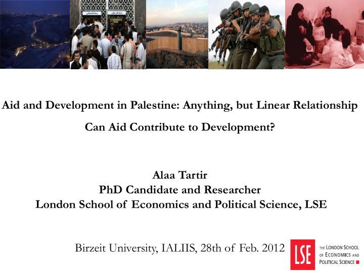 alaa tartir phd candidate and researcher london school of