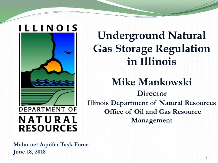 underground natural gas storage regulation in illinois