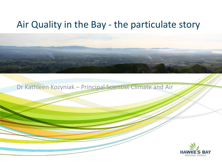 air quality in the bay the particulate story