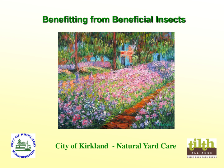 benefitting from beneficial insects