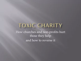 How churches and non-profits hurt  those they help  and how to reverse it  Almsgiving is Mammons